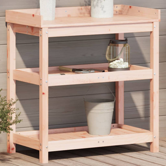 Tavolo Invaso con Ripiani 82,5x45x86,5cm Legno Massello Douglas - homemem39