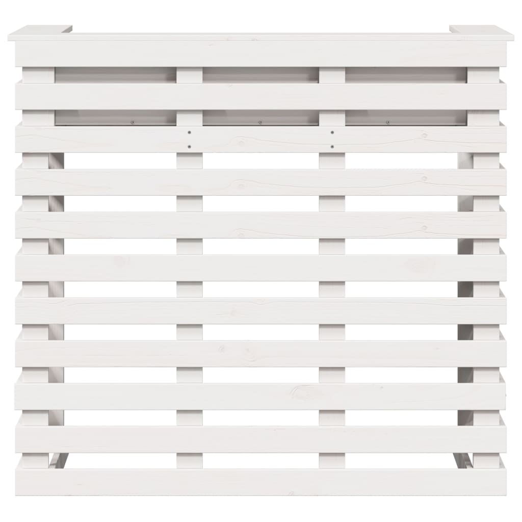 Tavolo Bar da Esterno Bianco 113,5x50x103cm Legno Massello Pino - homemem39