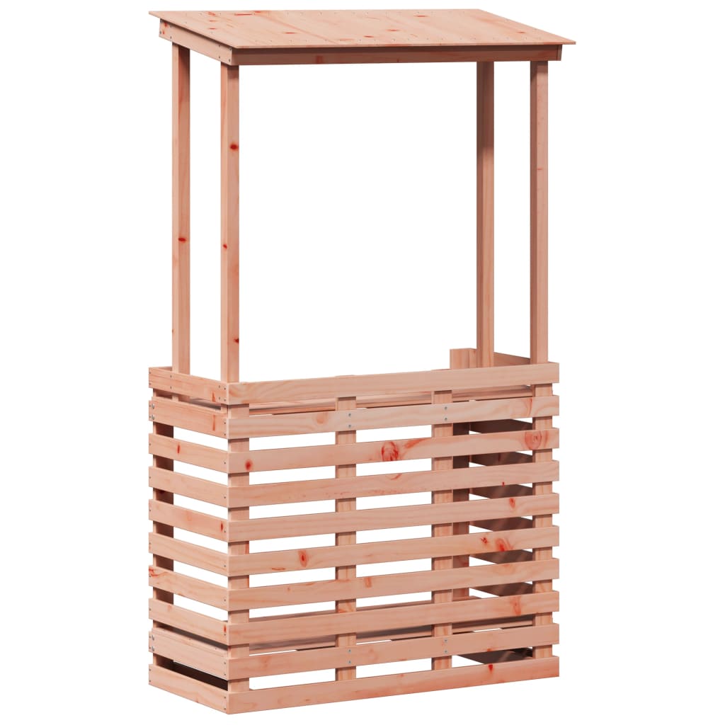 Tavolo Bar da Esterno con Tetto 112,5x57x195,5cm Legno Massello | homemem39
