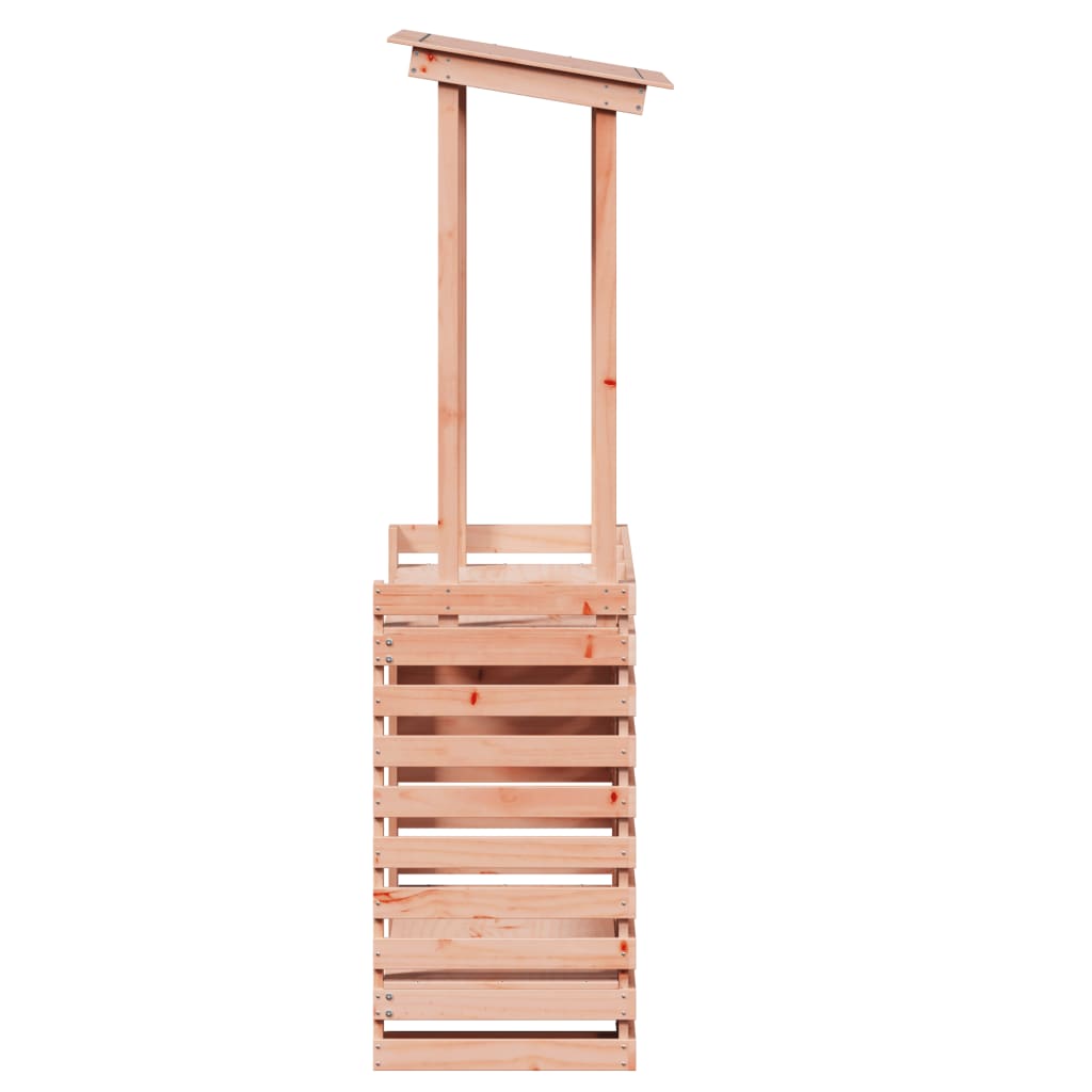 Tavolo Bar da Esterno con Tetto 112,5x57x195,5cm Legno Massello | homemem39