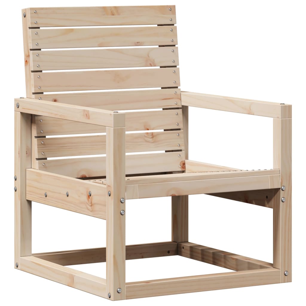 Sedia da Giardino 57,5x63x76 cm in Legno Massello di Pino - homemem39
