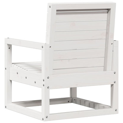 Set Salotto da Giardino 3 pz Bianco in Legno Massello di Pino | homemem39