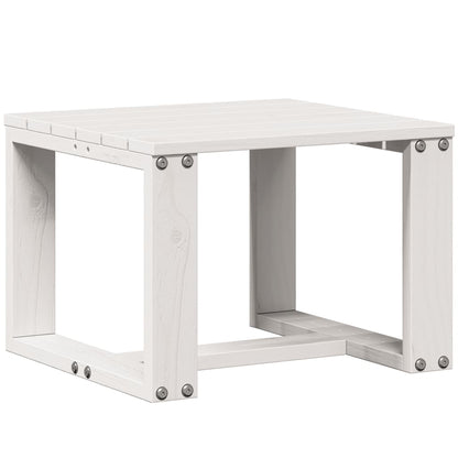 Set Salotto da Giardino 3 pz Bianco in Legno Massello di Pino | homemem39