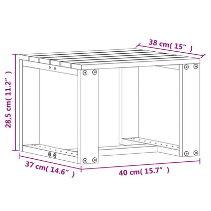 Set Salotto da Giardino 3 pz Bianco in Legno Massello di Pino | homemem39