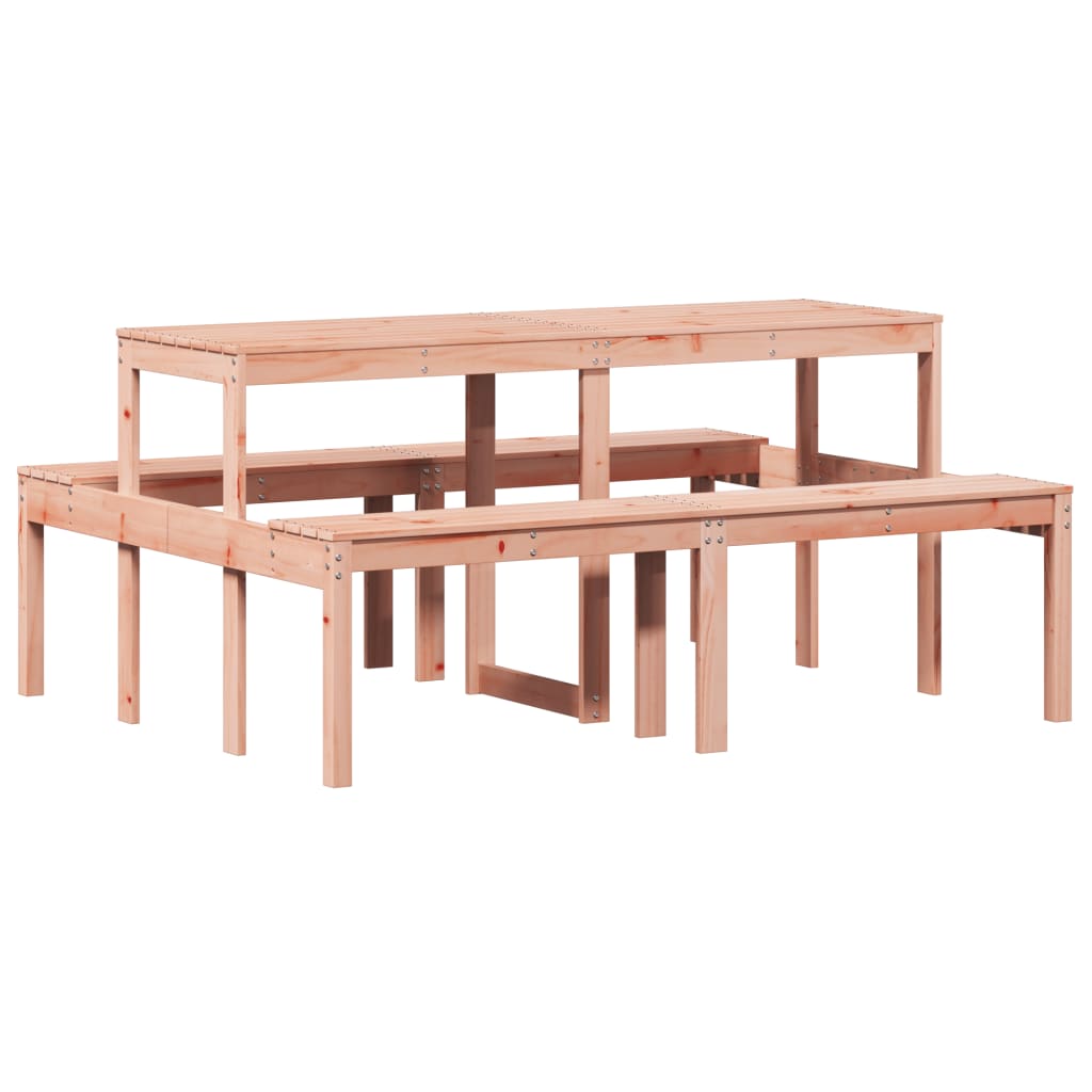 Tavolo da Picnic 160x134x75 cm in Legno Massello di Douglas - homemem39