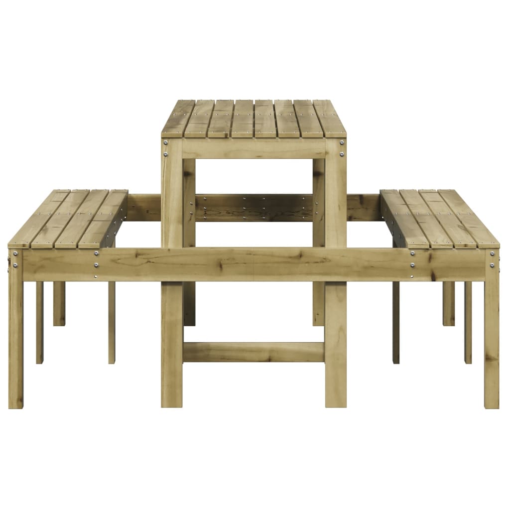 Tavolo da Picnic 160x134x75 cm in Legno Impregnato di Pino - homemem39