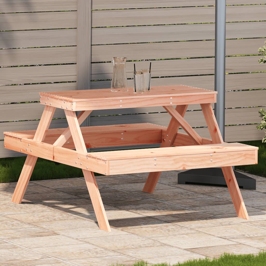 Tavolo da Picnic 105x134x75 cm in Legno Massello di Douglas - homemem39