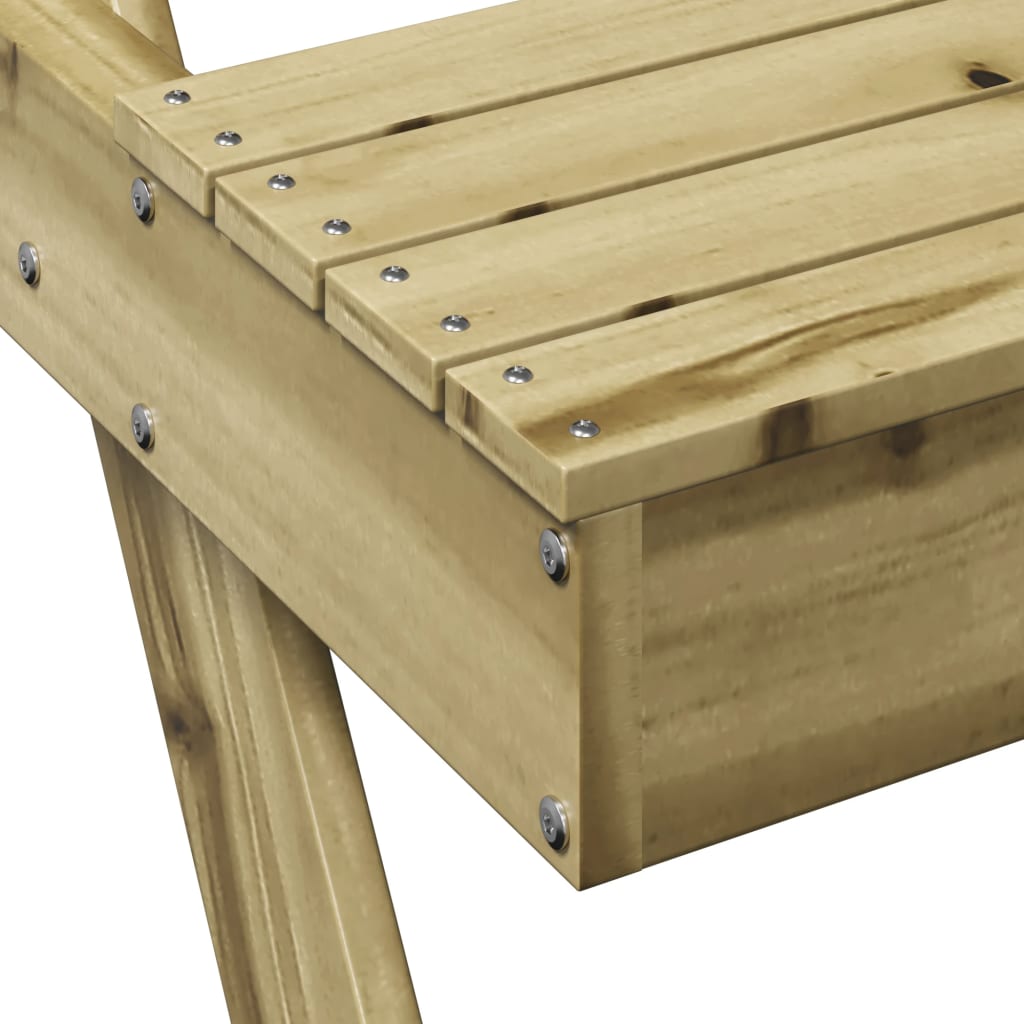 Tavolo da Picnic 105x134x75 cm in Legno Impregnato di Pino - homemem39