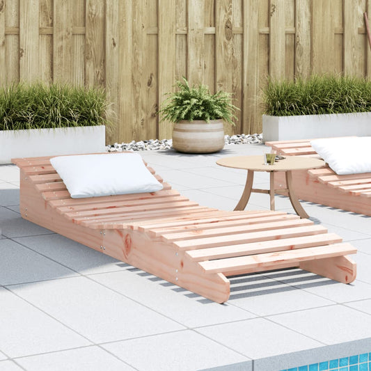 Lettino Prendisole 205x60x31,5 cm in Legno Massello di Douglas | homemem39