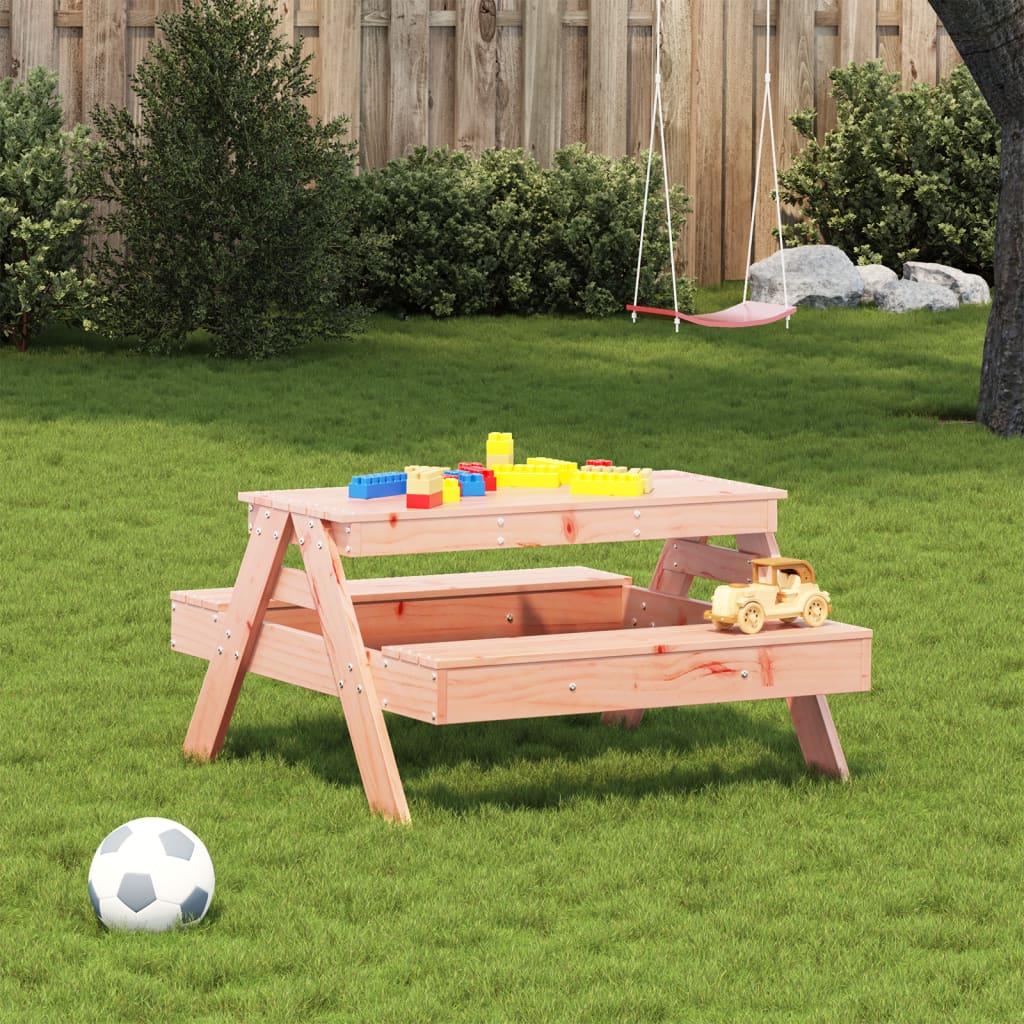 Tavolo da Picnic per Bambini 88x97x52 cm Legno Massello Douglas - homemem39