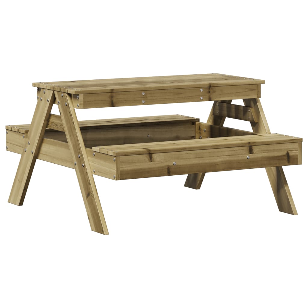 Tavolo da Picnic per Bambini 88x97x52 cm Legno Impregnato Pino - homemem39