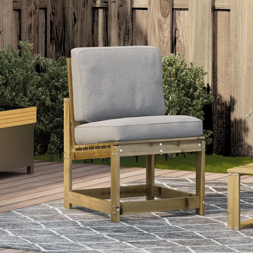 Sedia da Giardino 50,5x55x77 cm in Legno Impregnato di Pino - homemem39