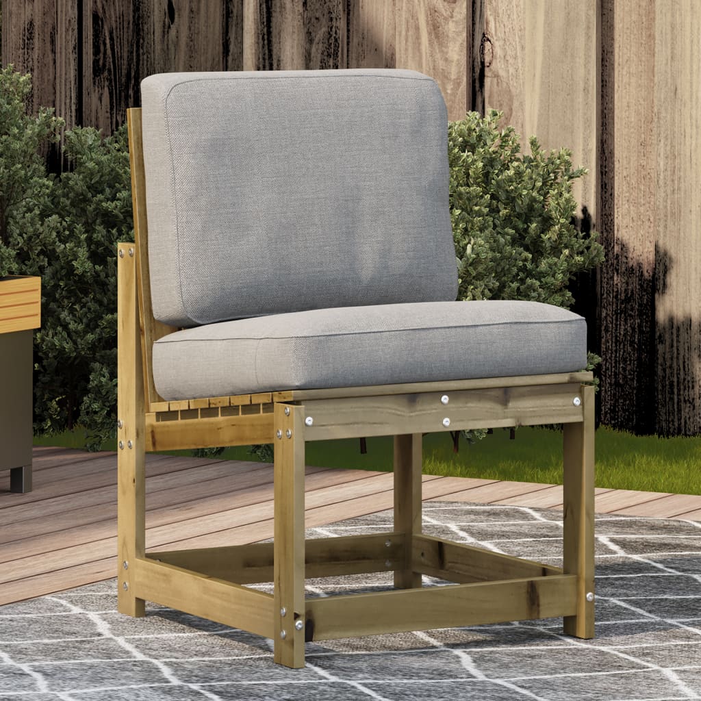 Sedia da Giardino 50,5x55x77 cm in Legno Impregnato di Pino - homemem39