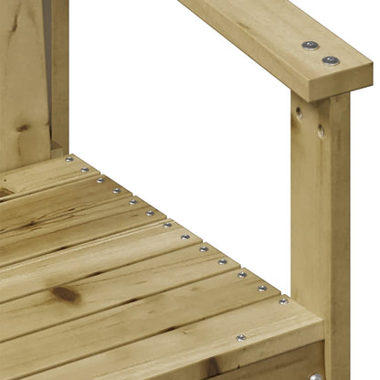 Sedia da Giardino 62x56x77 cm in Legno Impregnato di Pino - homemem39