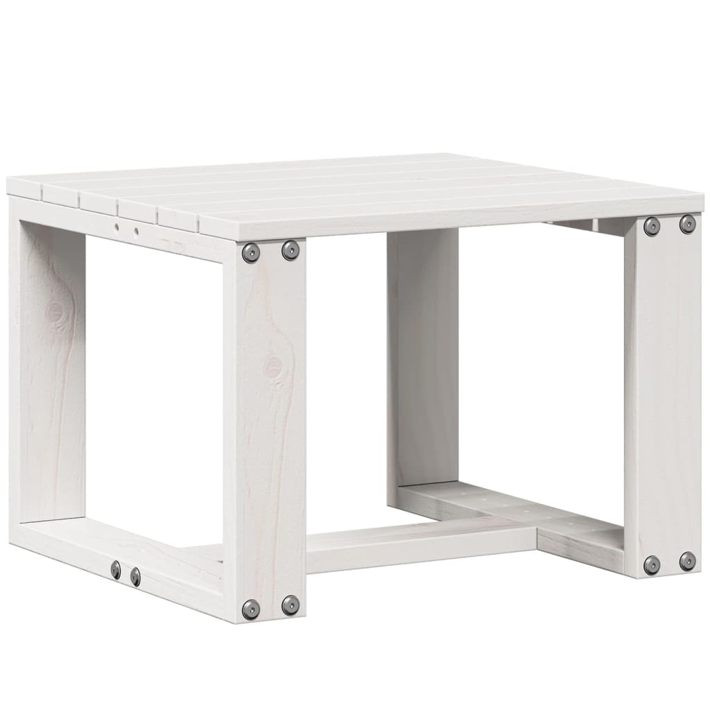 Set Salotto da Giardino 3 pz Bianco in Legno Massello di Pino - homemem39