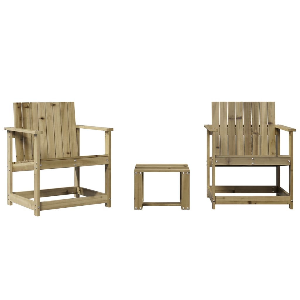 Set Salotto da Giardino 3 pz in Legno Impregnato di Pino - homemem39