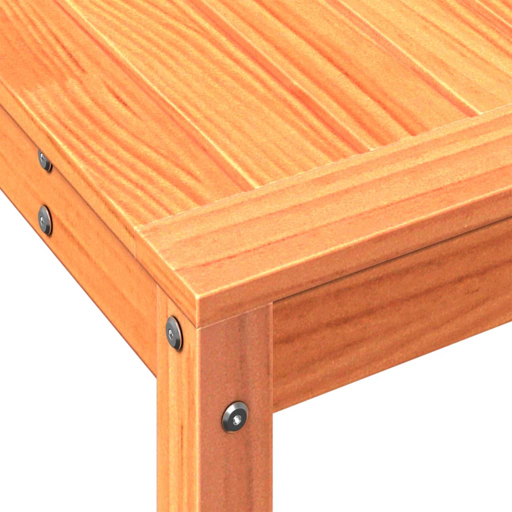 Tavolo Invasatura Ripiano Marrone Cera 82,5x35x75 Massello Pino - homemem39