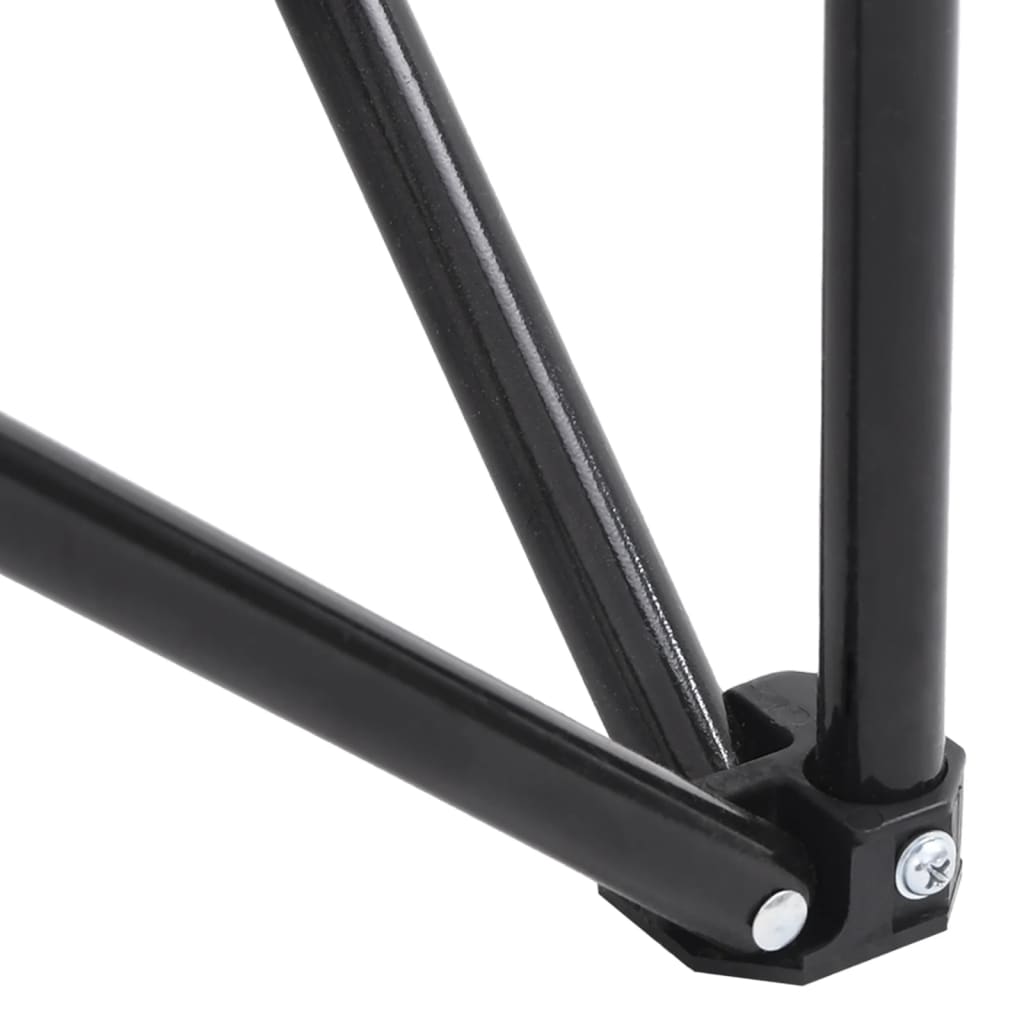 Sedie da Campeggio con Tasca Pieghevoli 2 pz Nere - homemem39