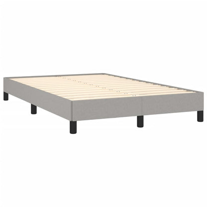 Giroletto senza Materasso Grigio Chiaro 120x190 cm in Tessuto