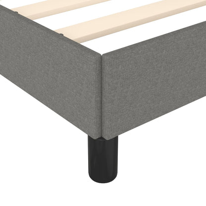Giroletto senza Materasso Grigio Scuro 120x190 cm in Tessuto