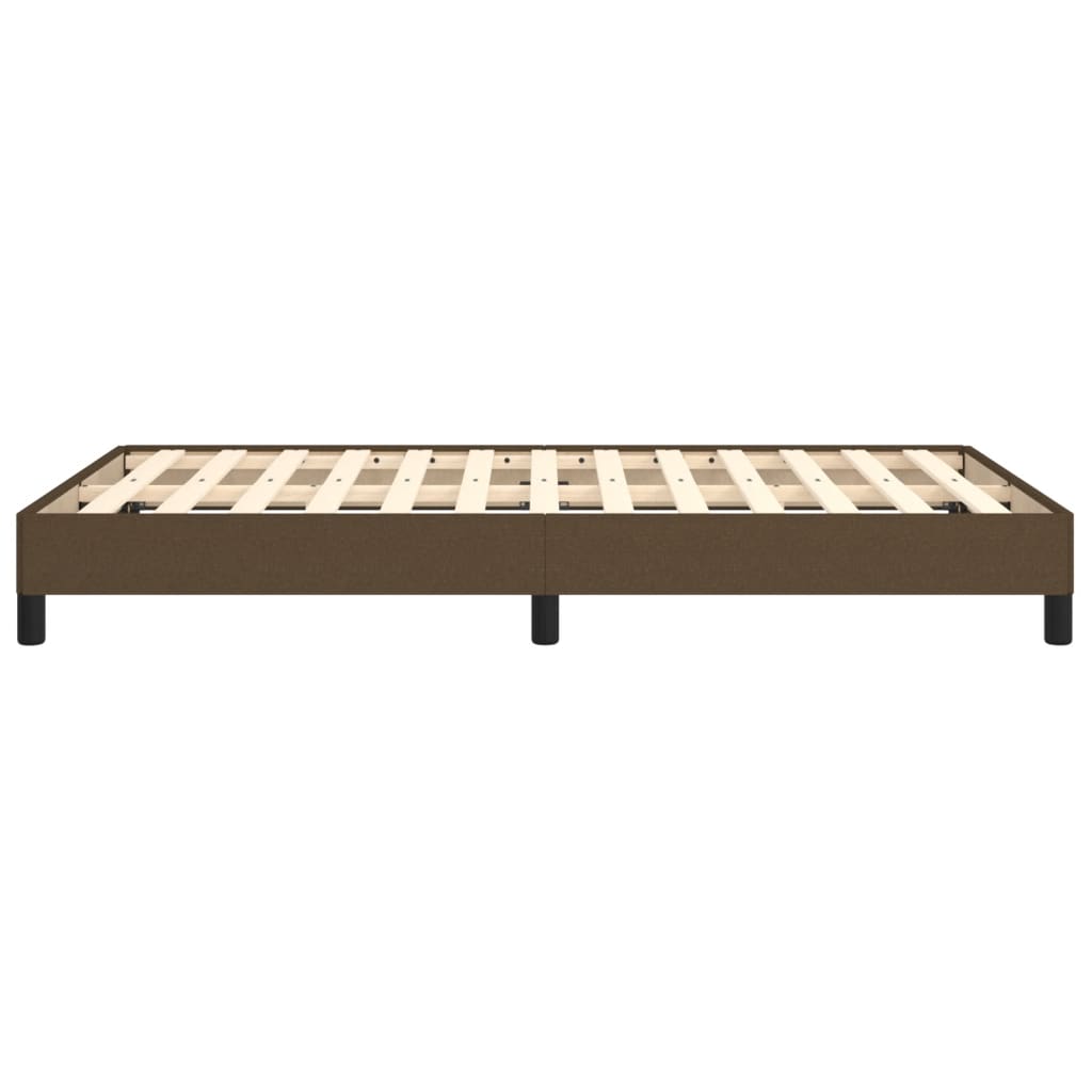 Giroletto senza Materasso Marrone Scuro 80x200 cm in Tessuto