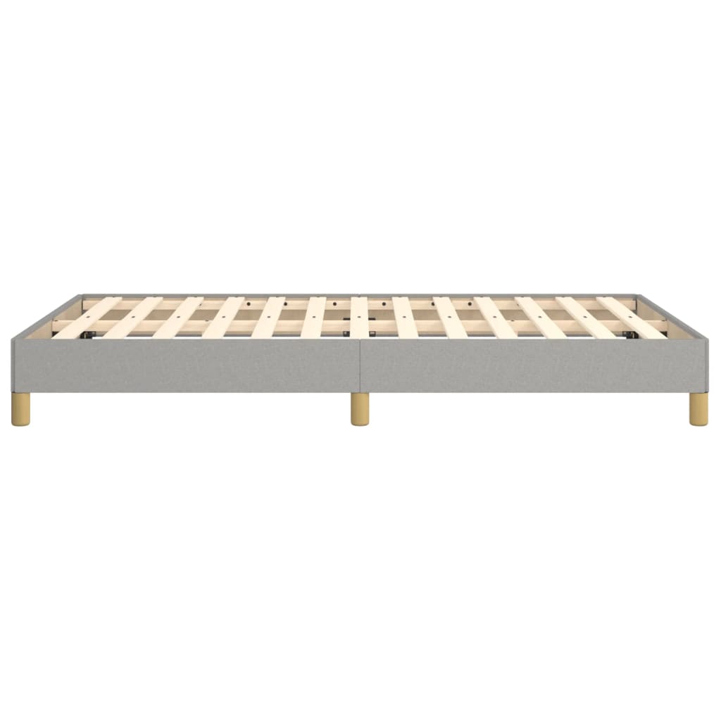 Giroletto senza Materasso Grigio Chiaro 120x190 cm in Tessuto