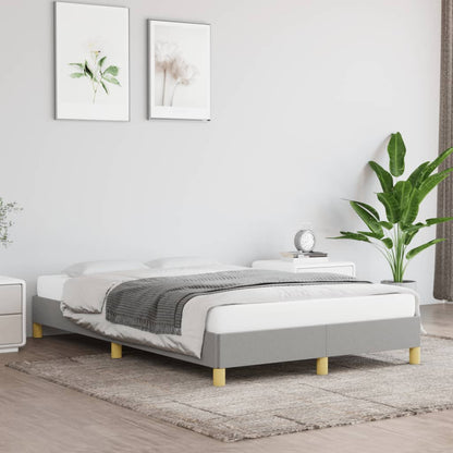 Giroletto senza Materasso Grigio Chiaro 120x190 cm in Tessuto
