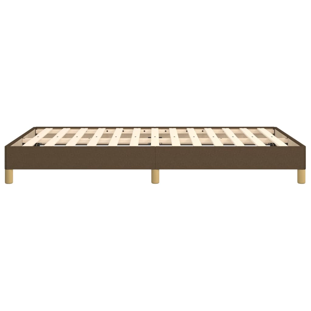 Giroletto senza Materasso Marrone Scuro 80x200 cm in Tessuto