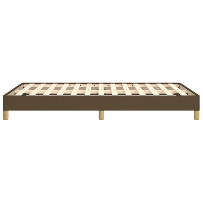 Giroletto senza Materasso Marrone Scuro 80x200 cm in Tessuto