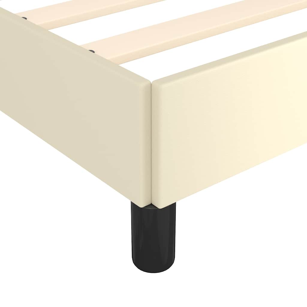 Giroletto senza Materasso Crema 120x190 cm Similpelle | homemem39