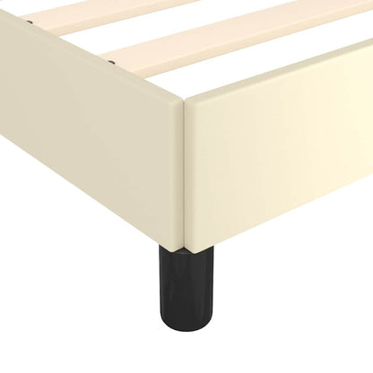 Giroletto senza Materasso Crema 120x190 cm Similpelle | homemem39