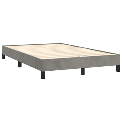 Giroletto senza Materasso Grigio Chiaro 120x190 cm Velluto