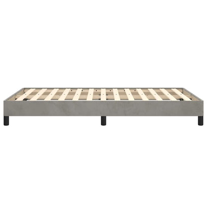 Giroletto senza Materasso Grigio Chiaro 120x190 cm Velluto