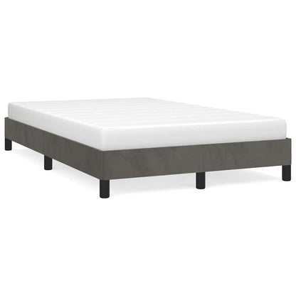 Giroletto senza Materasso Grigio Scuro 120x190 cm Velluto