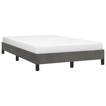 Giroletto senza Materasso Grigio Scuro 120x190 cm Velluto