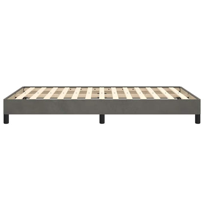 Giroletto senza Materasso Grigio Scuro 120x190 cm Velluto