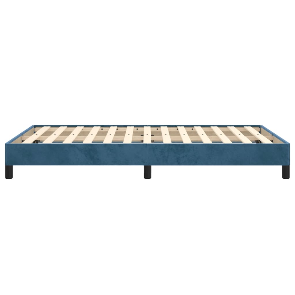 Giroletto senza Materasso Blu Scuro 120x190 cm Velluto