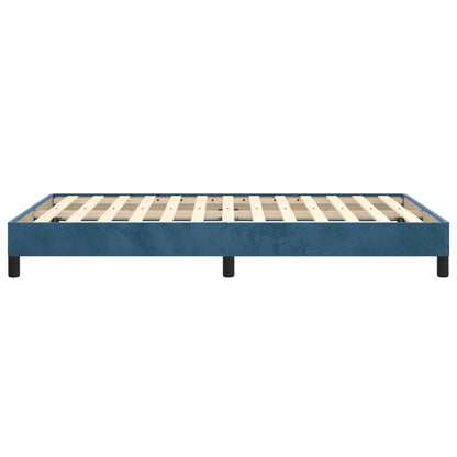 Giroletto senza Materasso Blu Scuro 120x190 cm Velluto
