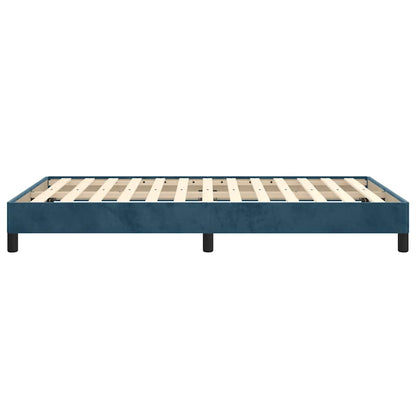 Giroletto senza Materasso Blu Scuro 120x190 cm Velluto