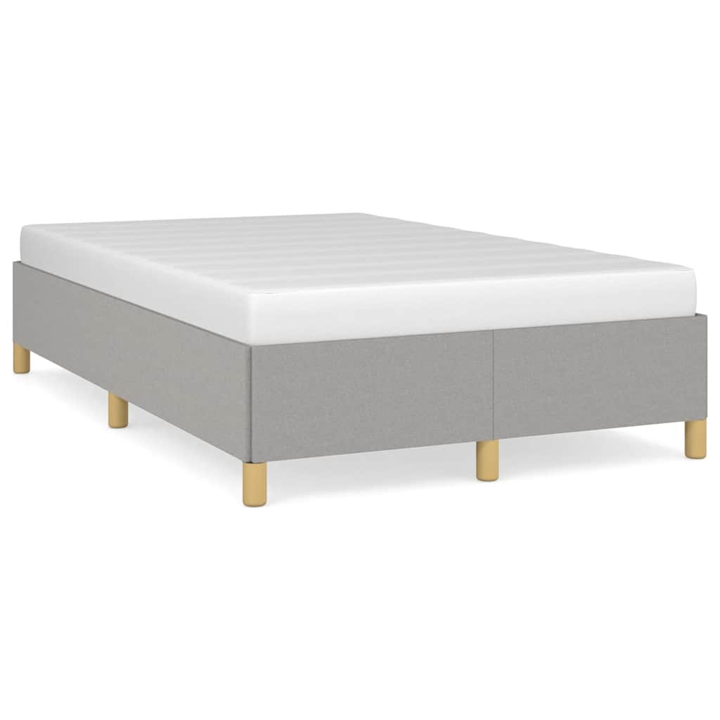 Giroletto senza Materasso Grigio Chiaro 120x190 cm in Tessuto