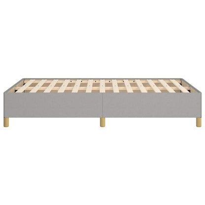 Giroletto senza Materasso Grigio Chiaro 120x190 cm in Tessuto