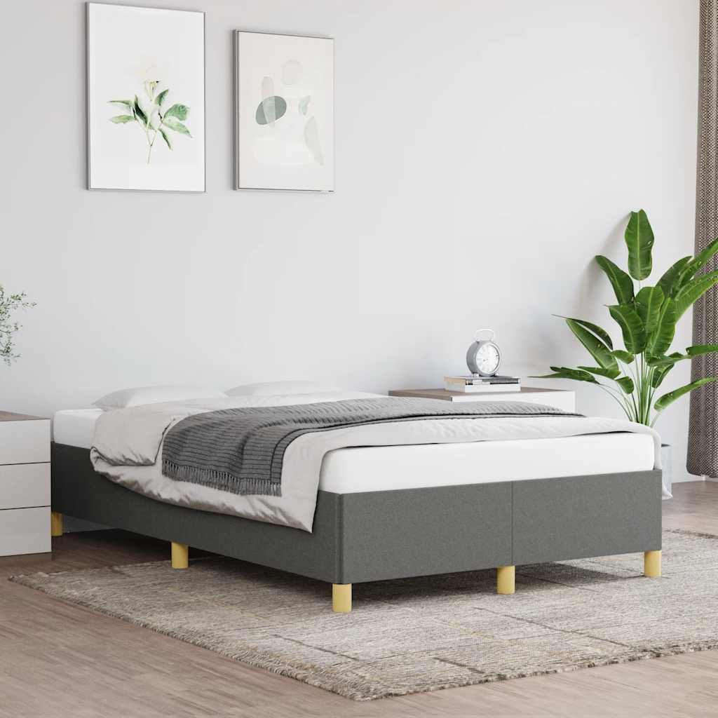 Giroletto senza Materasso Grigio Scuro 120x190 cm in Tessuto