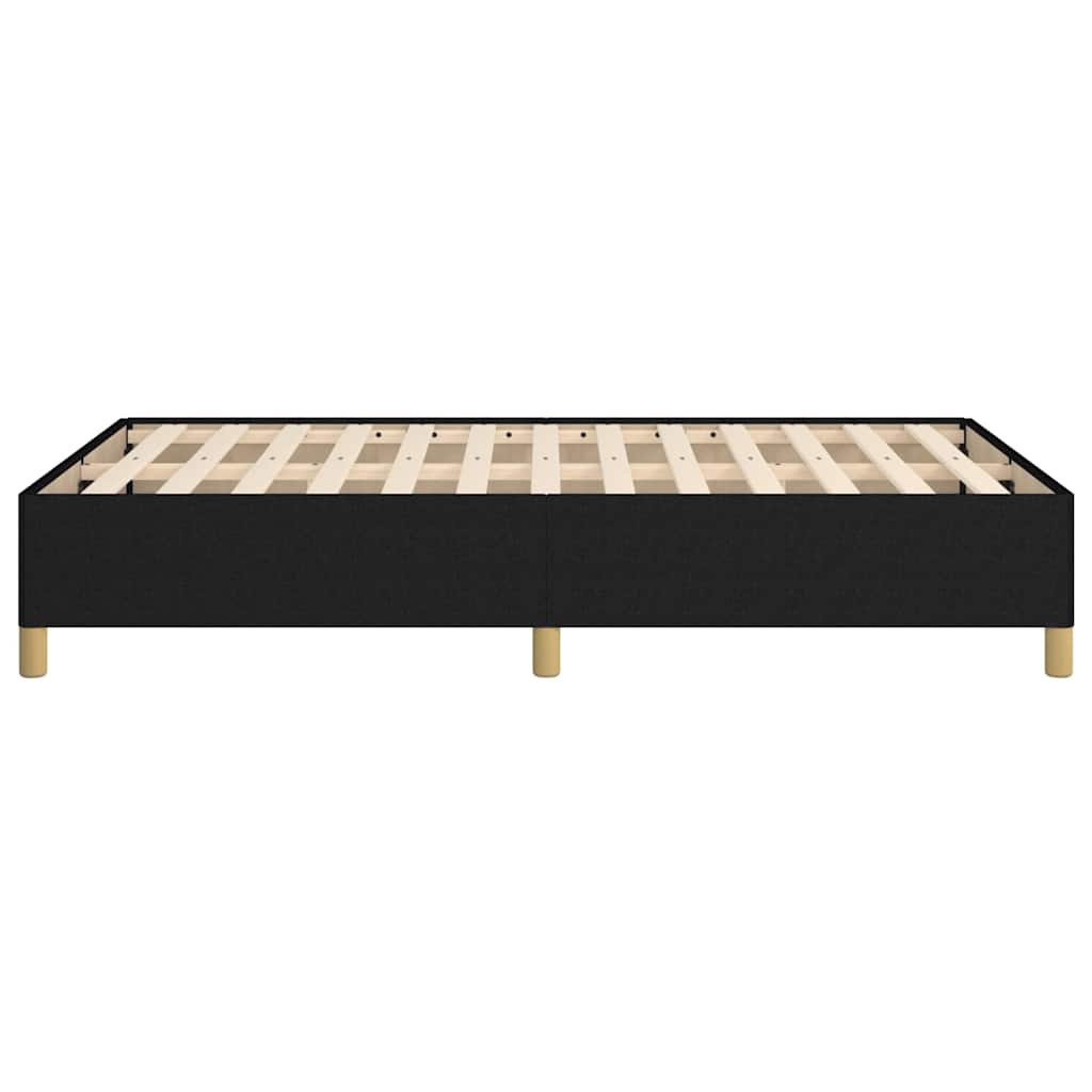Giroletto senza Materasso Nero 120x190 cm in Tessuto