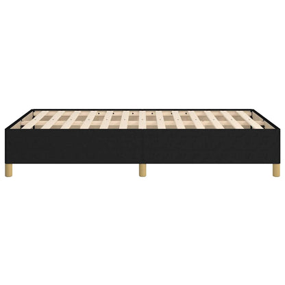 Giroletto senza Materasso Nero 120x190 cm in Tessuto