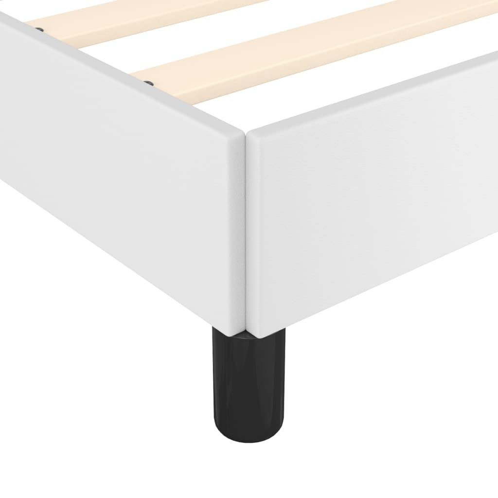 Giroletto senza Materasso Bianco 120x190 cm Similpelle | homemem39
