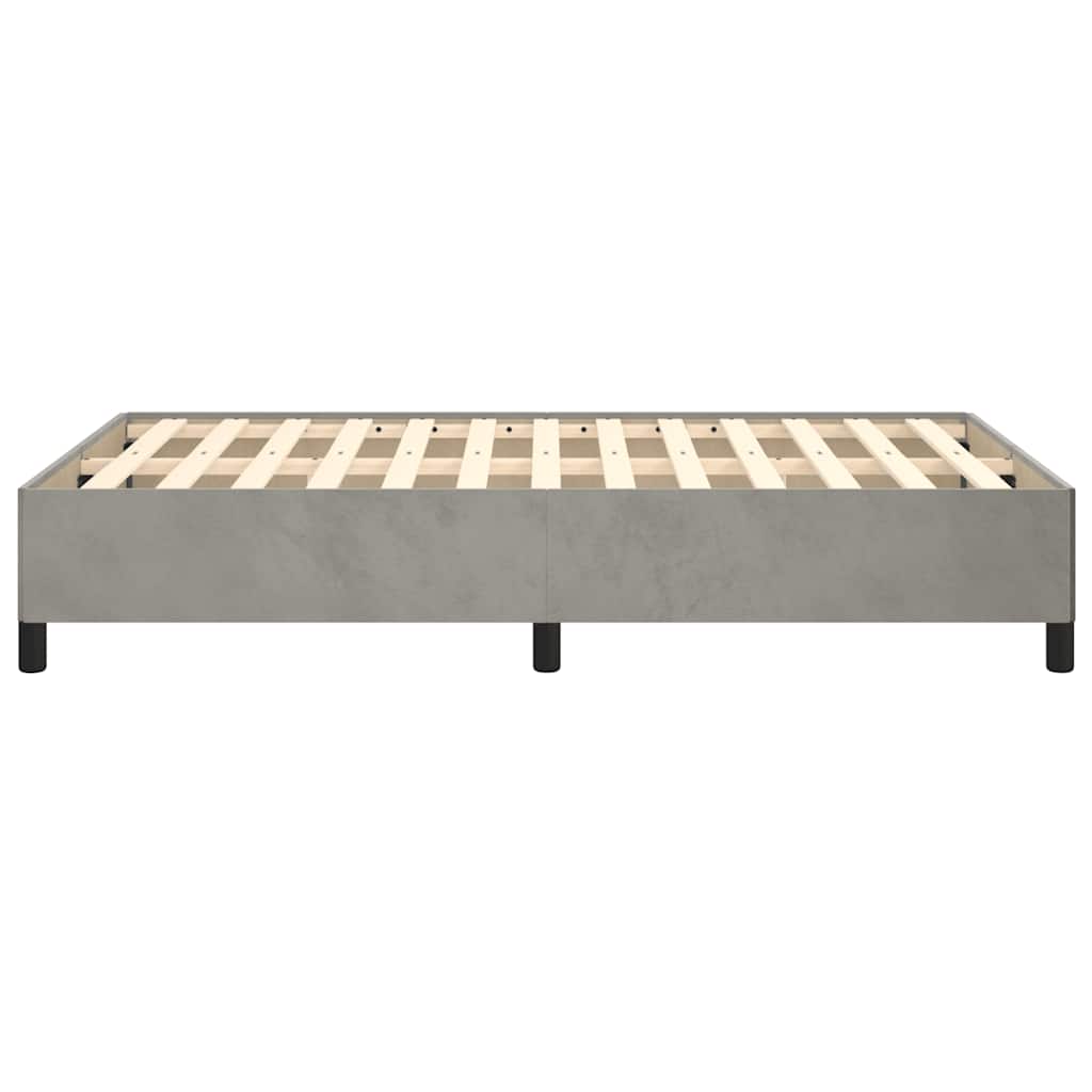 Giroletto senza Materasso Grigio Chiaro 120x190 cm Velluto