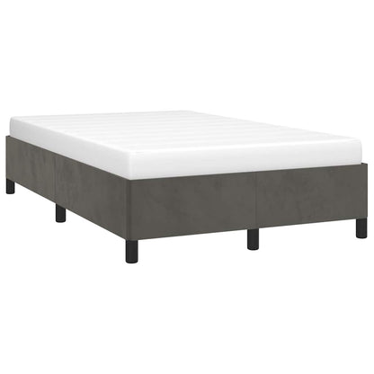 Giroletto senza Materasso Grigio Scuro 120x190 cm Velluto