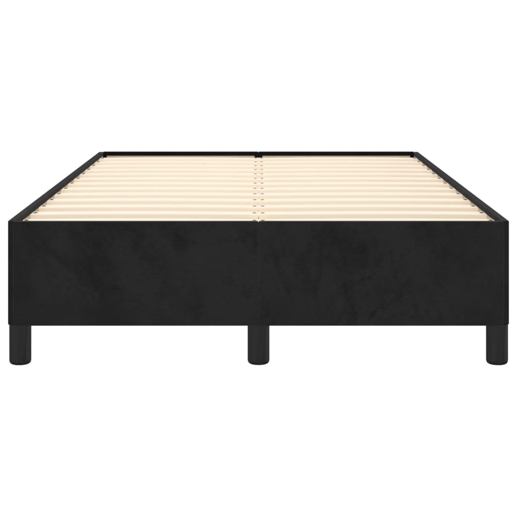 Giroletto senza Materasso Nero 120x190 cm Velluto