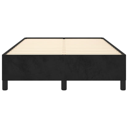 Giroletto senza Materasso Nero 120x190 cm Velluto