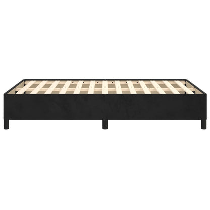 Giroletto senza Materasso Nero 120x190 cm Velluto